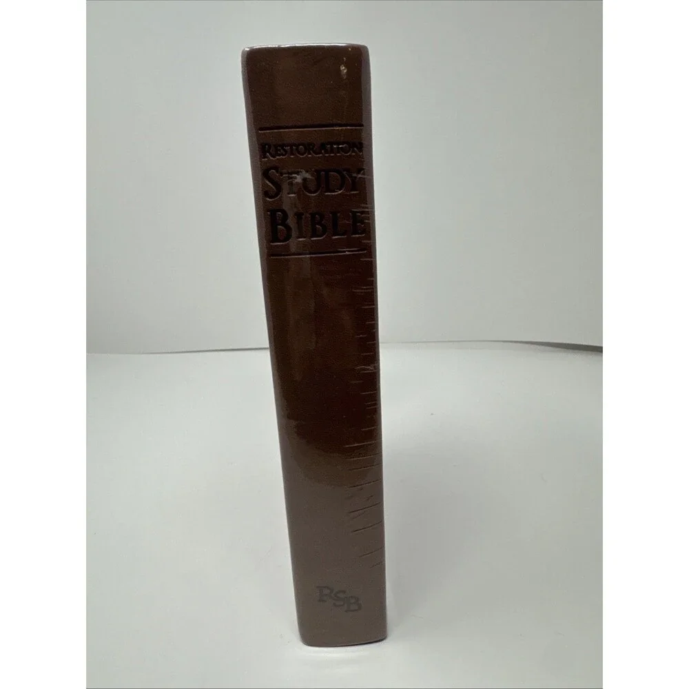 Restoration Study Bible Brown Leather 2011 BRAND NEW SEALED IN PLATIC